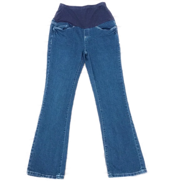 Oh! Mamma Maternity Full Panel Bootcut Denim Jeans - Picture 1 of 4